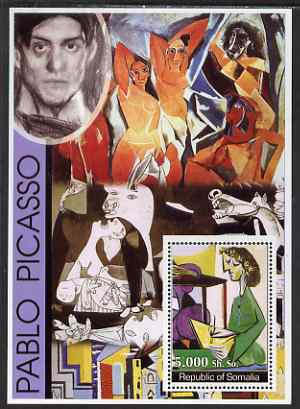 Somalia 2002 Modern Art (Pablo Picasso) perf s/sheet unmounted mint. Note this item is privately produced and is offered purely on its thematic appeal, stamps on , stamps on  stamps on arts, stamps on  stamps on picasso