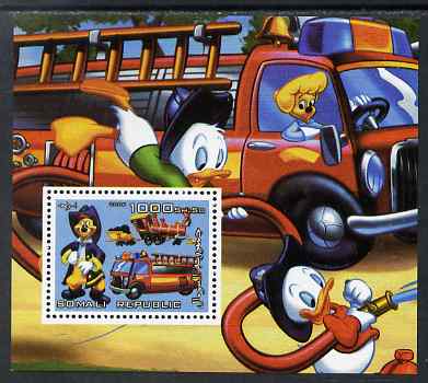 Somalia 2006 Disney - Fire Service perf m/sheet unmounted mint. Note this item is privately produced and is offered purely on its thematic appeal, stamps on , stamps on  stamps on disney, stamps on  stamps on fire