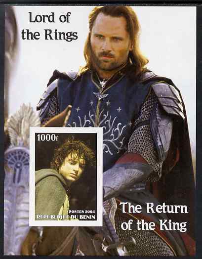 Benin 2004 Lord of the Rings - The Return of the King #2 imperf s/sheet unmounted mint, stamps on , stamps on  stamps on films, stamps on  stamps on movies, stamps on  stamps on literature, stamps on  stamps on fantasy, stamps on  stamps on entertainments, stamps on  stamps on horses