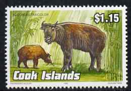 Cook Islands 1992 Endangered Species - Takin $1.15 perf unmounted mint, SG 1300, stamps on , stamps on  stamps on animals, stamps on  stamps on  wwf , stamps on  stamps on takin, stamps on  stamps on antelopes