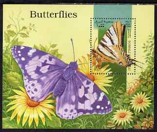 Somalia 1998 Butterflies perf miniature sheet unmounted mint. Note this item is privately produced and is offered purely on its thematic appeal, stamps on , stamps on  stamps on butterflies