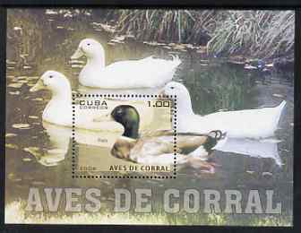 Cuba 2006 Domesticated Fowl - Ducks perf m/sheet unmounted mint, SG MS 4954, stamps on birds, stamps on ducks