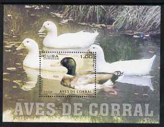 Cuba 2006 Domesticated Fowl - Ducks perf m/sheet unmounted mint, SG MS 4954, stamps on , stamps on  stamps on birds, stamps on  stamps on ducks