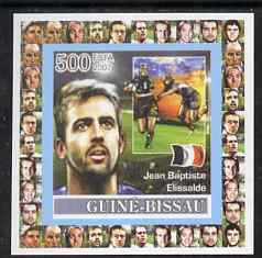 Guinea - Bissau 2007 Rugby - Jean-Baptiste Elissalde individual imperf deluxe sheet unmounted mint. Note this item is privately produced and is offered purely on its thematic appeal, stamps on , stamps on  stamps on sport, stamps on  stamps on rugby, stamps on  stamps on personalities