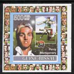 Guinea - Bissau 2007 Rugby - Percy Montgomery individual imperf deluxe sheet unmounted mint. Note this item is privately produced and is offered purely on its thematic appeal, stamps on , stamps on  stamps on sport, stamps on  stamps on rugby, stamps on  stamps on personalities