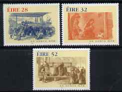 Ireland 1997 150th Anniversary of The Great Famine set of 3 unmounted mint, SG 1128-30, stamps on ships