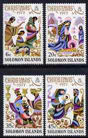 Solomon Islands 1977 Christmas set of 4 unmounted mint, SG 345-48, stamps on christmas