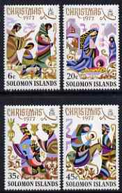 Solomon Islands 1977 Christmas set of 4 unmounted mint, SG 345-48, stamps on , stamps on  stamps on christmas