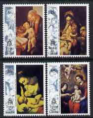 Tristan da Cunha 1993 Christmas Religious Paintings set of 4 unmounted mint, SG 549-52, stamps on , stamps on  stamps on christmas, stamps on  stamps on arts, stamps on  stamps on religion