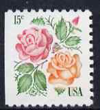 United States 1978 Masterpeice & Medallion Roses 15c booklet stamp unmounted mint, SG 1729, stamps on , stamps on  stamps on flowers, stamps on  stamps on roses