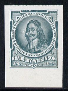 Cinderella - Great Britain Bradbury Wilkinson King Charles I imperf essay stamp in greyish-green on ungummed paper, stamps on , stamps on  stamps on royalty      cinderella, stamps on  stamps on scots, stamps on  stamps on scotland