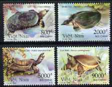 Vietnam 2002 Soft-Shelled Turtles perf set of 4 unmounted mint SG 2507-10, stamps on turtles, stamps on amphibians