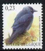 Belgium 2002-09 Birds #5 Jackdaw 0.23 Euro unmounted mint, SG 3697b, stamps on birds