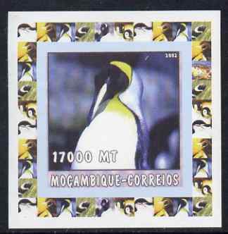 Mozambique 2002 Penguins #3 individual imperf deluxe sheet unmounted mint. Note this item is privately produced and is offered purely on its thematic appeal, stamps on , stamps on  stamps on penguins, stamps on  stamps on birds