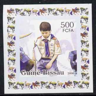 Guinea - Bissau 2006 Scouts & Minerals #4 individual imperf deluxe sheet unmounted mint. Note this item is privately produced and is offered purely on its thematic appeal, stamps on , stamps on  stamps on scouts, stamps on  stamps on minerals