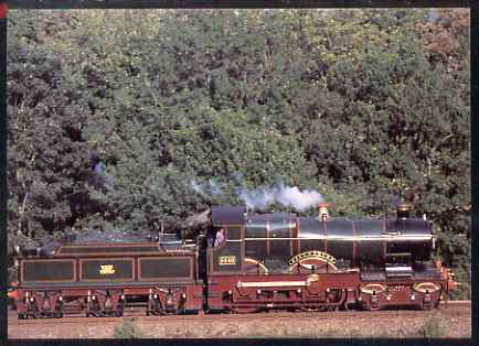 Postcard produced in 1980's in full colour showing GWR Dean City Class 4-4-0 City of Truro, unused and pristine, stamps on , stamps on  stamps on railways