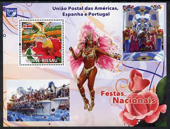 Guinea - Bissau 2008 National Festivals perf souvenir sheet unmounted mint, stamps on , stamps on  stamps on festivals, stamps on  stamps on cultures, stamps on  stamps on dancing, stamps on  stamps on 