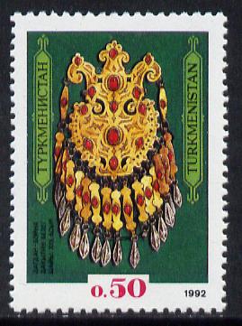 Turkmenistan 1992 National Treasure (one value) unmounted mint SG 1*, stamps on , stamps on  stamps on jewellry