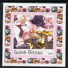 Guinea - Bissau 2003 Orchids & Fungi #3 individual imperf deluxe sheet unmounted mint, as Mi 2089, stamps on , stamps on  stamps on fungi, stamps on  stamps on orchids, stamps on  stamps on flowers