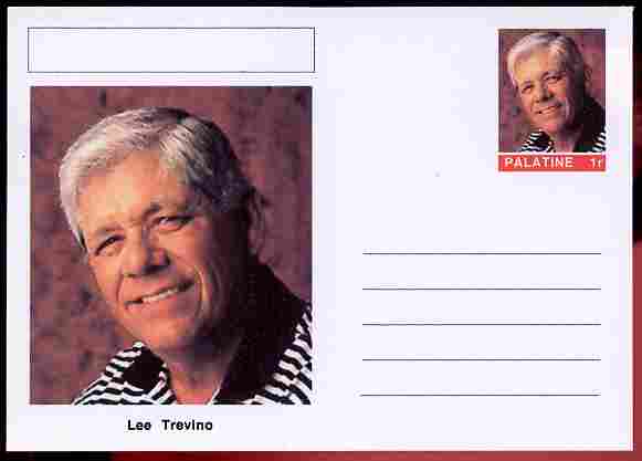 Palatine (Fantasy) Personalities - Lee Trevino (golf) postal stationery card unused and fine, stamps on personalities, stamps on sport, stamps on golf