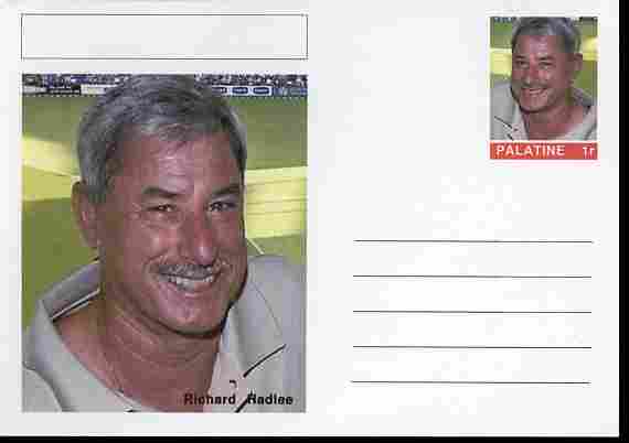 Palatine (Fantasy) Personalities - Richard Hadlee (cricket) postal stationery card , stamps on , stamps on  stamps on personalities, stamps on  stamps on sport, stamps on  stamps on cricket