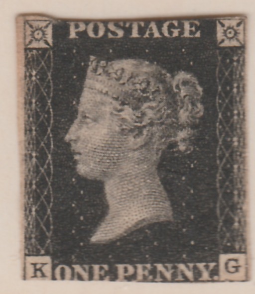 Great Britain 1840 QV 1d black KG two good margins, sl cut top & bottom otherwise fine mounted mint, cat 12,500 , stamps on , stamps on  qv , stamps on 