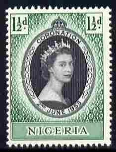 Nigeria 1953 Coronation 1.5d unmounted mint SG 68, stamps on , stamps on  stamps on coronation, stamps on  stamps on royalty