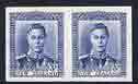 New Zealand 1938-44 KG6 3d blue IMPERF horiz pair on wmk'd gummed paper from single proof sheet, rare thus, as SG609, stamps on , stamps on  stamps on , stamps on  stamps on  kg6 , stamps on  stamps on 