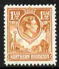 Northern Rhodesia 1938-52 KG6 1.5d yellow-brown unmounted mint, SG 30, stamps on , stamps on  stamps on , stamps on  stamps on  kg6 , stamps on  stamps on 