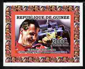 Guinea - Conakry 2006 Michael Schumacher - F1 Champion #1 imperf individual deluxe sheet unmounted mint. Note this item is privately produced and is offered purely on its thematic appeal as Yv 2733, stamps on , stamps on  stamps on personalities, stamps on  stamps on sport, stamps on  stamps on formula 1, stamps on  stamps on  f1 , stamps on  stamps on cars, stamps on  stamps on ferrari