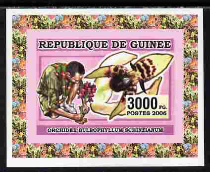 Guinea - Conakry 2006 Centenary of Scouting with Bee imperf individual deluxe sheet unmounted mint. Note this item is privately produced and is offered purely on its them..., stamps on scouts, stamps on bees, stamps on insects, stamps on honey