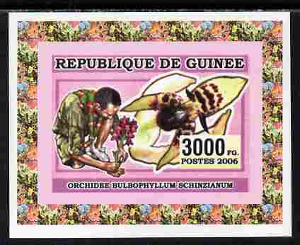 Guinea - Conakry 2006 Centenary of Scouting with Bee imperf individual deluxe sheet unmounted mint. Note this item is privately produced and is offered purely on its thematic appeal, stamps on scouts, stamps on bees, stamps on insects, stamps on honey