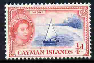 Cayman Islands 1953-62 Cat Boat 1/4d (from def set) unmounted mint, SG 148, stamps on , stamps on  stamps on ships