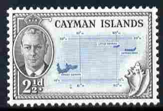 Cayman Islands 1950 KG6 Map 2.5d unmounted mint, SG 140, stamps on , stamps on  stamps on , stamps on  stamps on  kg6 , stamps on  stamps on maps