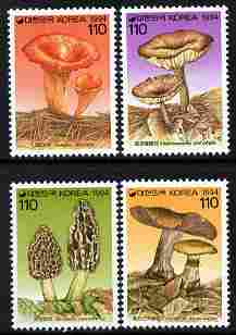 South Korea 1994 Fungi - 2nd series perf set of 4 unmounted mint SG 2095-8, stamps on , stamps on  stamps on fungi