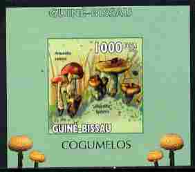 Guinea - Bissau 2010 Mushrooms #1 individual imperf deluxe sheet unmounted mint. Note this item is privately produced and is offered purely on its thematic appeal, stamps on fungi
