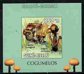 Guinea - Bissau 2010 Mushrooms #3 individual imperf deluxe sheet unmounted mint. Note this item is privately produced and is offered purely on its thematic appeal, stamps on , stamps on  stamps on fungi