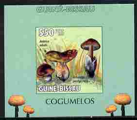 Guinea - Bissau 2010 Mushrooms #5 individual imperf deluxe sheet unmounted mint. Note this item is privately produced and is offered purely on its thematic appeal, stamps on , stamps on  stamps on fungi