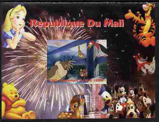 Mali 2010 Disney Characters with Olympic Rings #1 imperf s/sheet unmounted mint. Note this item is privately produced and is offered purely on its thematic appeal , stamps on disney, stamps on cartoons, stamps on films, stamps on cinema, stamps on movies, stamps on olympics, stamps on bears, stamps on pooh, stamps on tigger, stamps on bambi, stamps on deer
