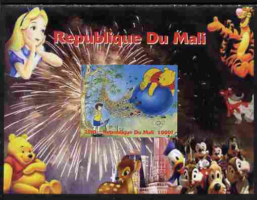 Mali 2010 Disney Characters with Olympic Rings #6 imperf s/sheet unmounted mint. Note this item is privately produced and is offered purely on its thematic appeal , stamps on disney, stamps on cartoons, stamps on films, stamps on cinema, stamps on movies, stamps on olympics, stamps on bears, stamps on pooh, stamps on tigger, stamps on bambi, stamps on deer