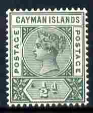 Cayman Islands 1900 QV 1/2d pale green unmounted mint SG 1a, stamps on , stamps on  qv , stamps on 