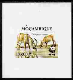 Mozambique 2009 WWF - Antelope Hippotragus equinus individual imperf deluxe sheetlet # 1 unmounted mint. Note this item is privately produced and is offered purely on its thematic appeal , stamps on , stamps on  stamps on animals, stamps on  stamps on  wwf , stamps on  stamps on antelope