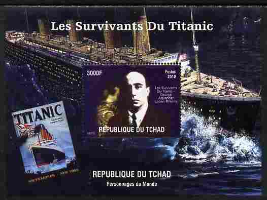 Chad 2010 Survivors of the Titanic perf s/sheet unmounted mint. Note this item is privately produced and is offered purely on its thematic appeal. , stamps on ships, stamps on disasters, stamps on titanic