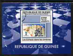 Guinea - Conakry 2009 Chess on Stamps #1 individual imperf deluxe sheetlet unmounted mint. Note this item is privately produced and is offered purely on its thematic appeal , stamps on , stamps on  stamps on stamp on stamp, stamps on  stamps on stamponstamp, stamps on  stamps on chess