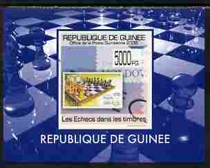 Guinea - Conakry 2009 Chess on Stamps #4 individual imperf deluxe sheetlet unmounted mint. Note this item is privately produced and is offered purely on its thematic appeal , stamps on stamp on stamp, stamps on stamponstamp, stamps on chess