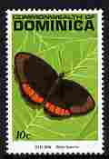Dominica 1995 Red Rim Butterfly 10c unmounted mint SG 1482, stamps on butterflies
