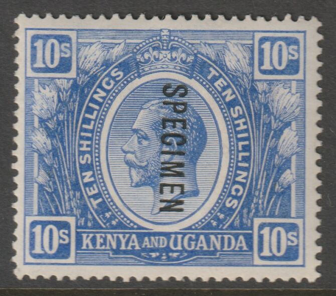 Kenya, Uganda & Tanganyika 1922-27 KG5 10s opt'd SPECIMEN fine with gum with only about 400 produced SG 94s, stamps on , stamps on  stamps on 