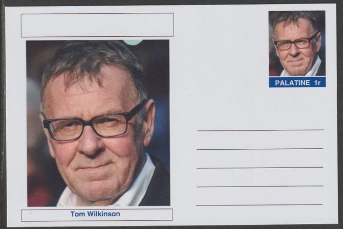 Palatine (Fantasy) Personalities - Tom Wilkinson (actor) postal stationery card unused and fine, stamps on personalities, stamps on films, stamps on movies, stamps on cinema, stamps on 