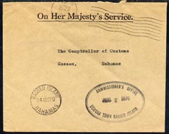 Bahamas 1970 OHMS cover cancelled Ragged Island, stamps on 