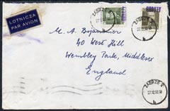 Poland 1950 Groszy Cover cancelled ZABRZE 2, stamps on 